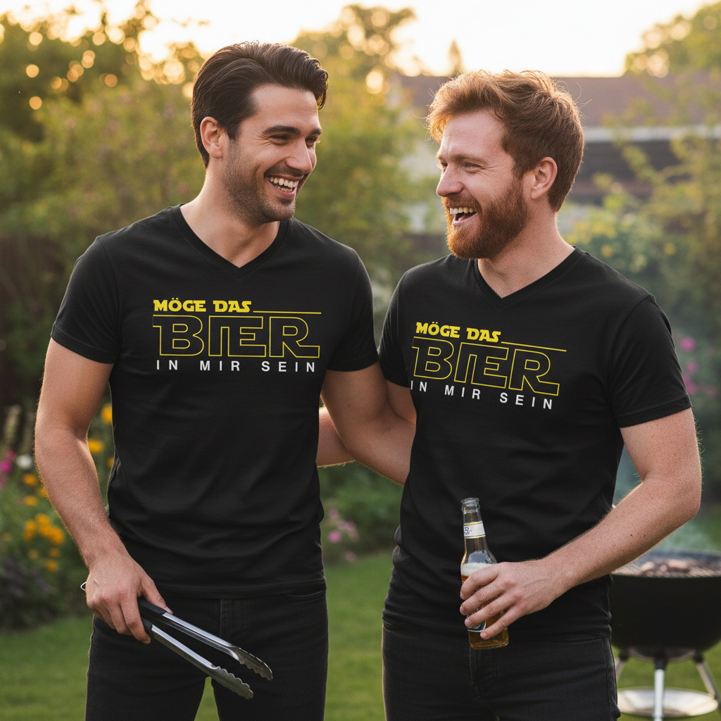 Möge das Bier in mir sein - Star Wars - Herren V-Neck Shirt
