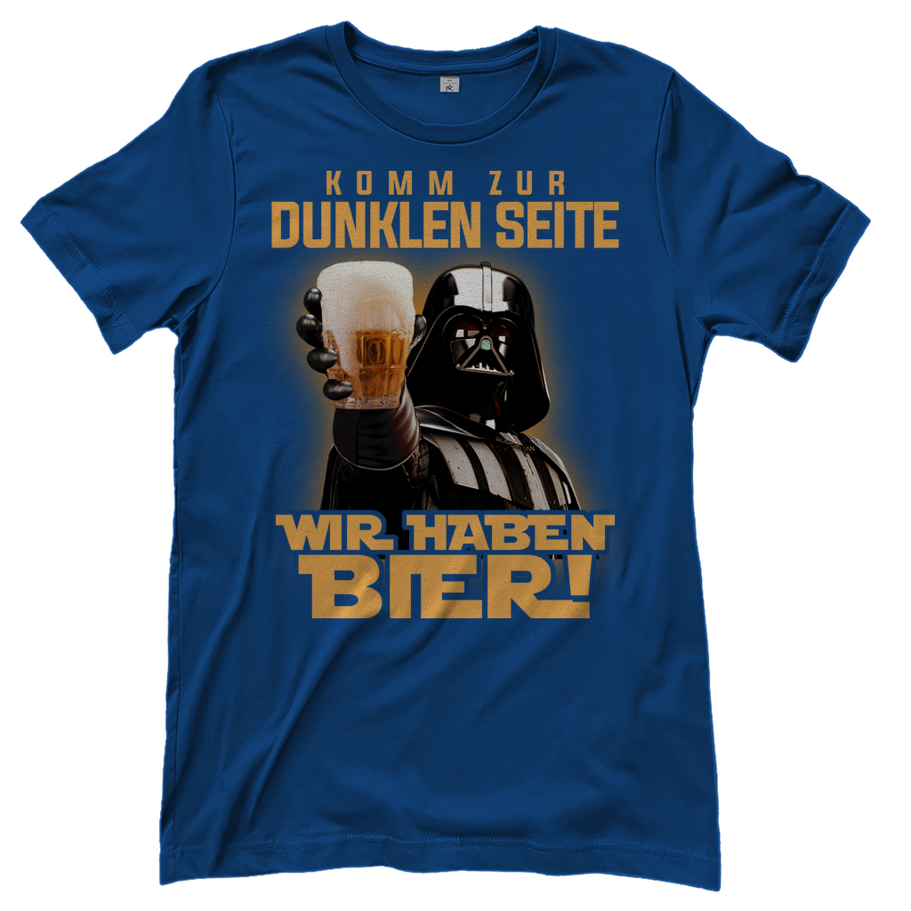 Komm zur dunklen Seite wir haben Bier Darth Vader - Damenshirt Royal Blue