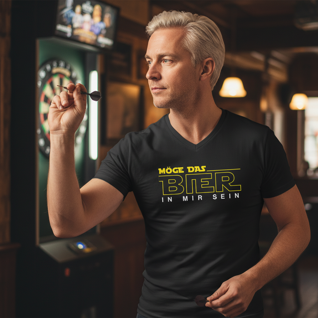 Möge das Bier in mir sein - Star Wars - Herren V-Neck Shirt