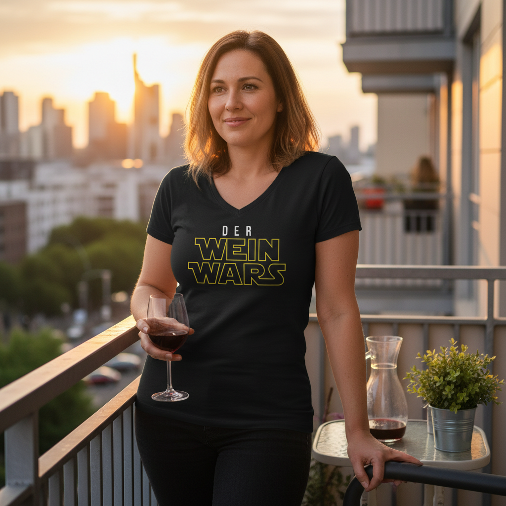 Der Wein Wars Star Wars - V-Neck Damenshirt