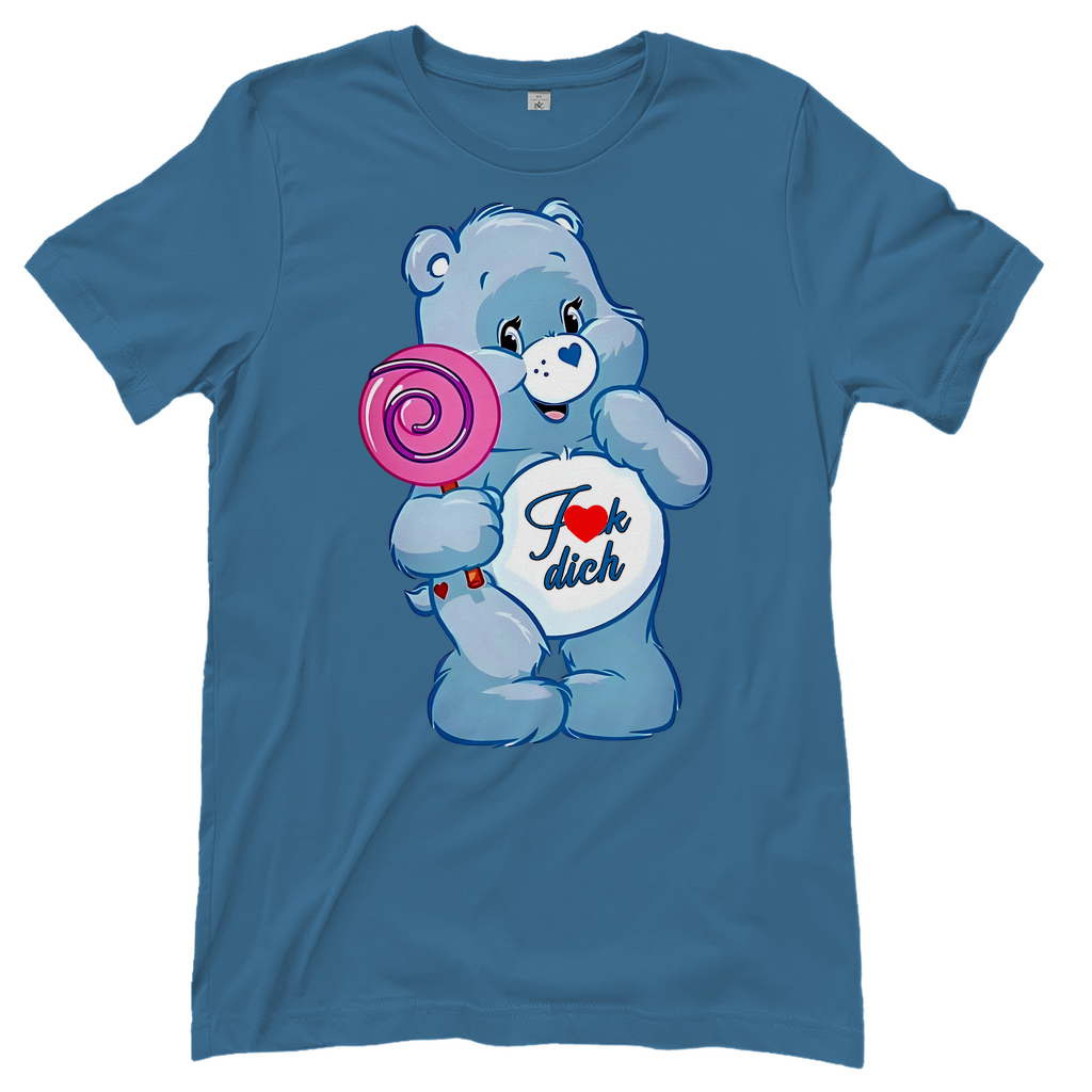 Fick dich Bärchi - Glücksbärchi - Damenshirt Stone Blue