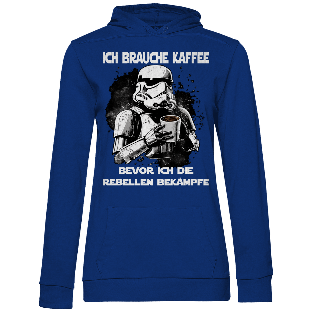 Ich brauche Kaffee - Stormtrooper - Damen Hoodie Royal
