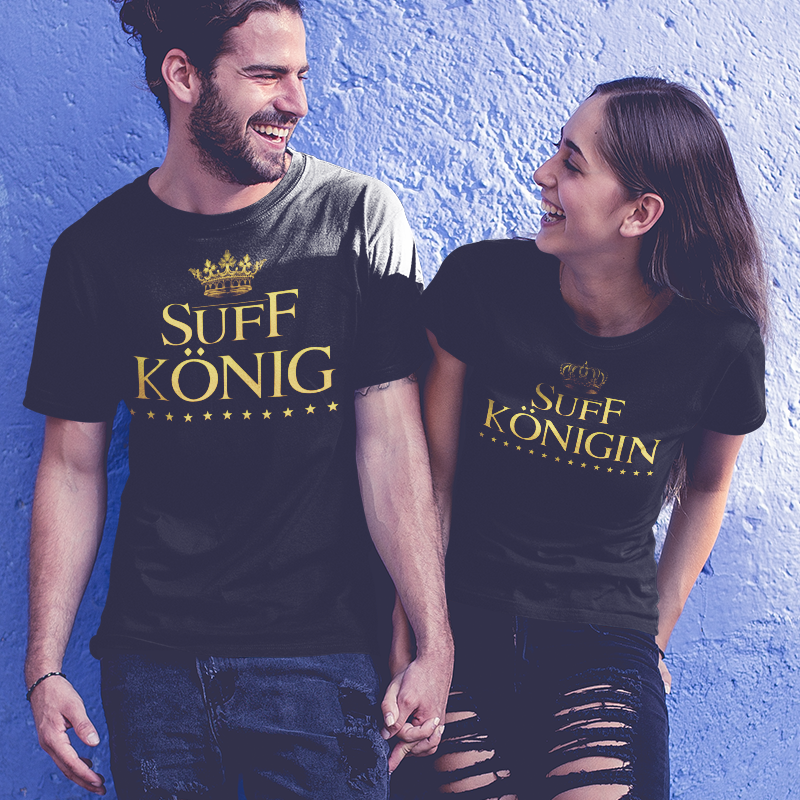Suff König Shirt für Herren – Lustiges Partyshirt für Bierkönige & Trinker