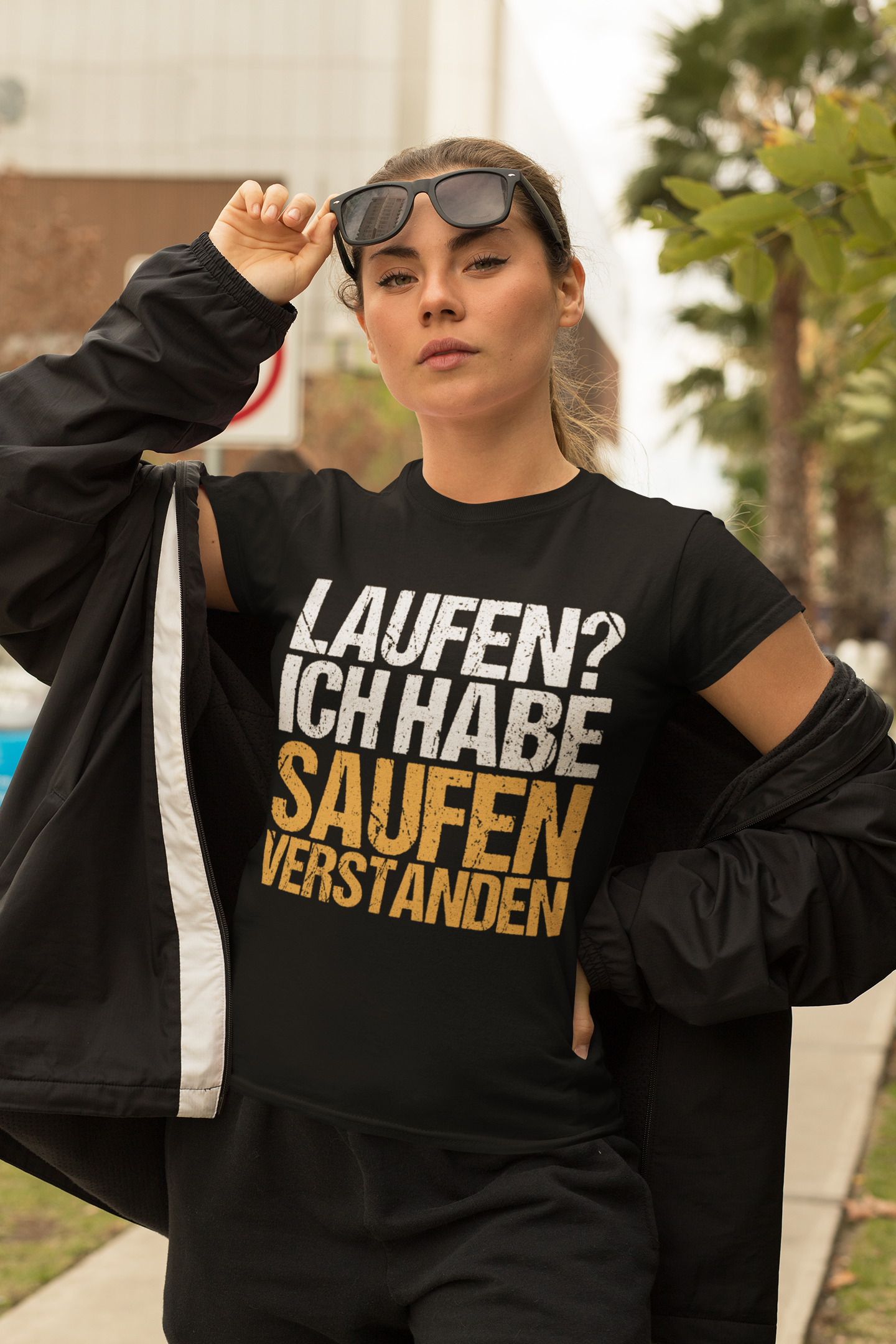 Laufen? Ich habe saufen verstanden - Damen Premium Bio T-Shirt