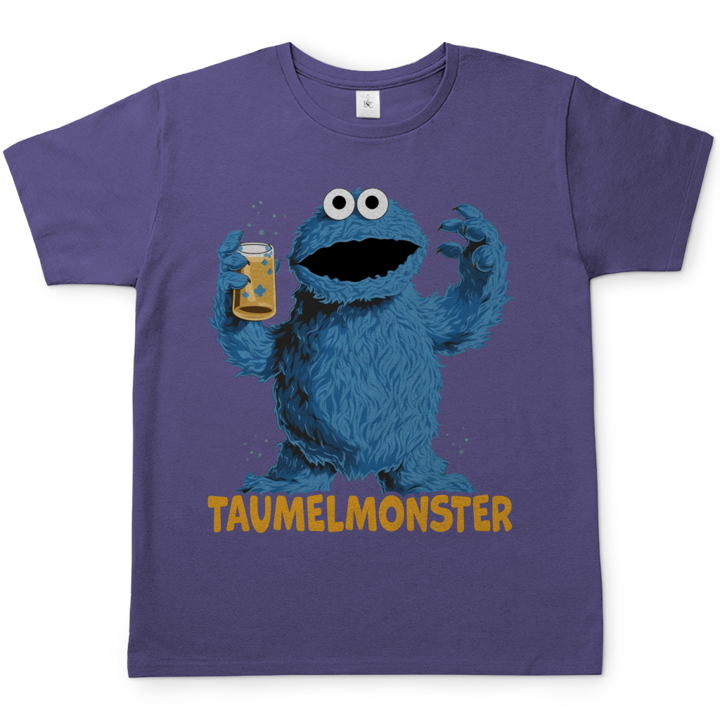 Sesamstraße - Taumel Krümelmonster - Herren Shirt Millennial Lilac
