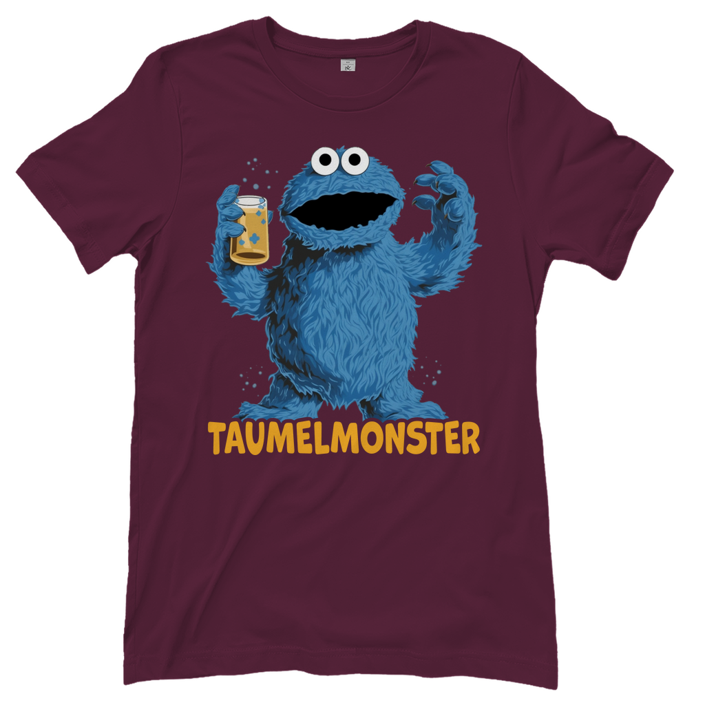 Sesamstraße - Taumel Krümelmonster - Damenshirt Burgundy