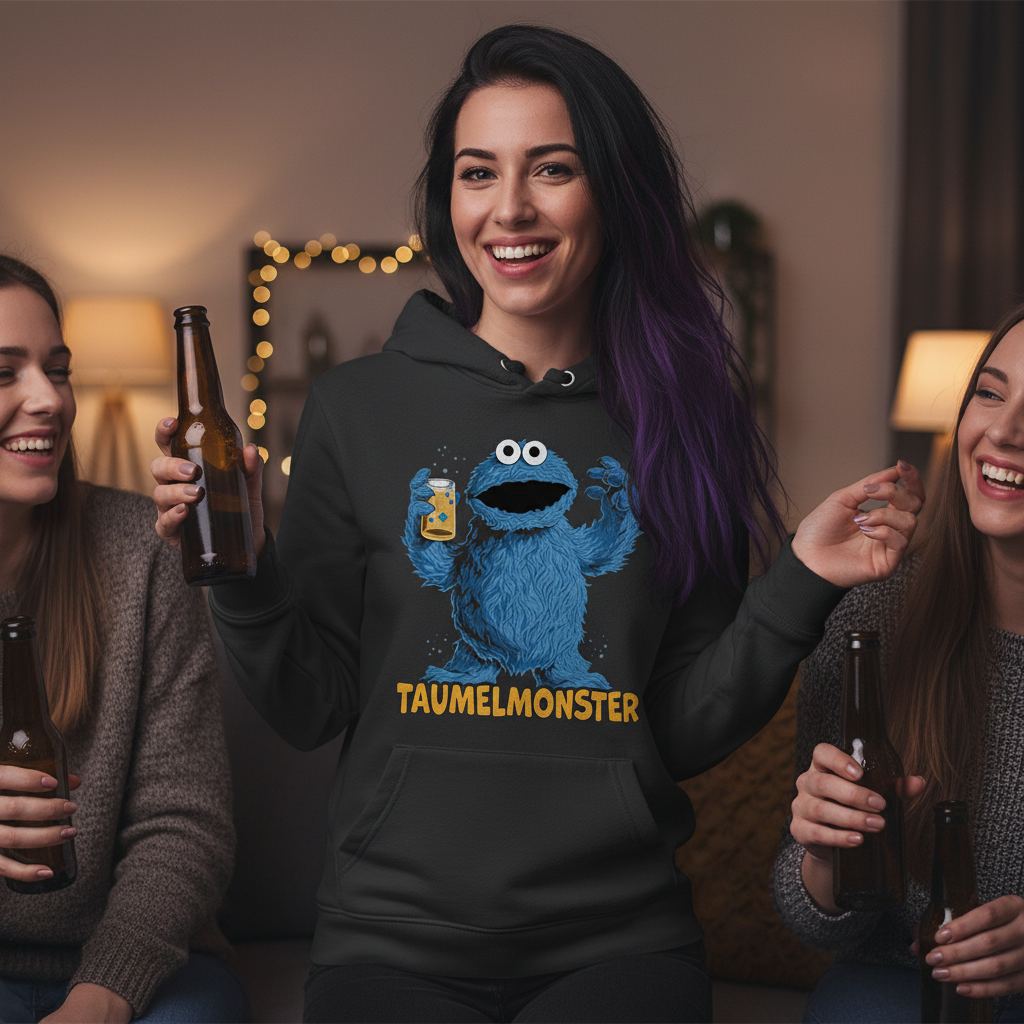 Sesamstraße - Taumel Krümelmonster - Damen Hoodie