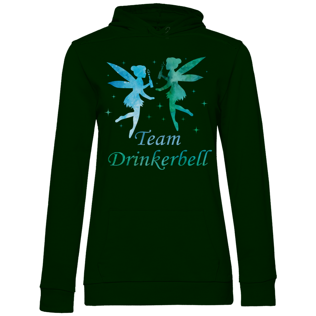 Team Drinkerbell - Prinzessin Aquarell - Damen Hoodie Forest Green