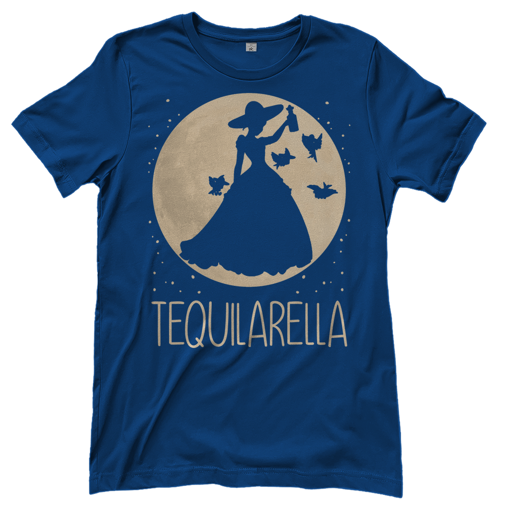 Mond Prinzessin - Tequilarella - Damenshirt Royal Blue