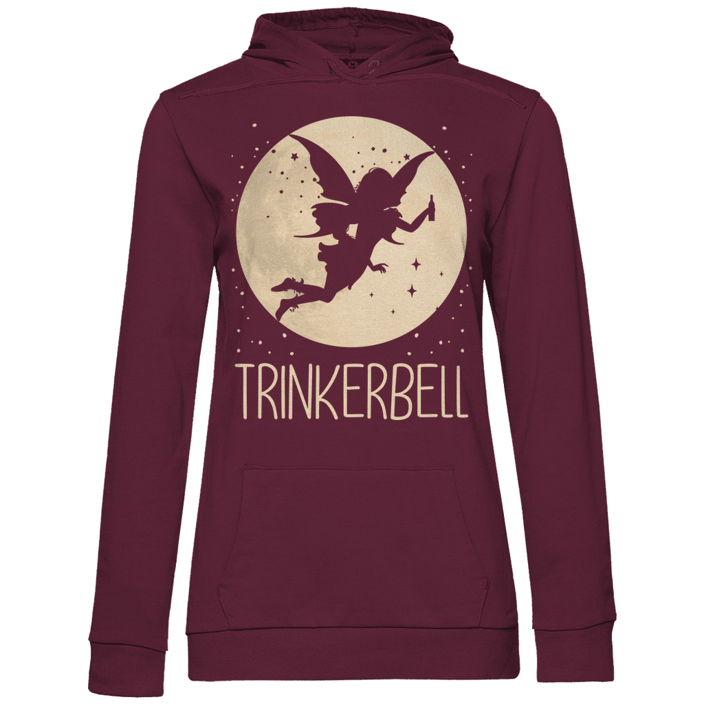 Mond Prinzessin - Trinkerbell - Damen Hoodie Wine