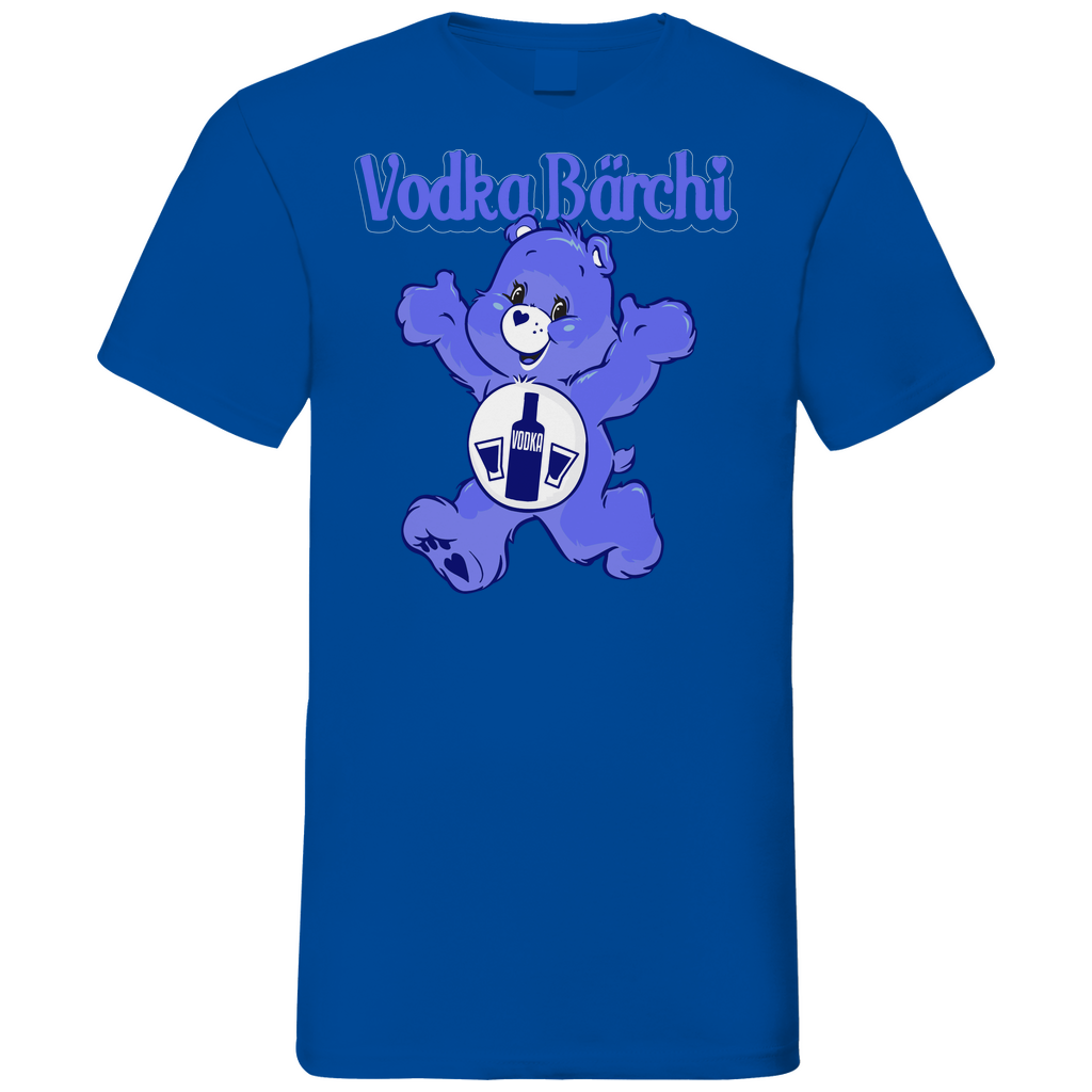 Vodka Bärchi - Glücksbärchi - Herren V-Neck Shirt Royal Blue