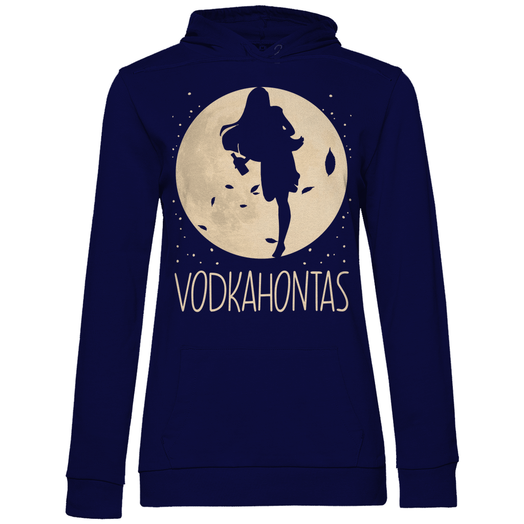 Mond Prinzessin - Vodkahontas - Damen Hoodie Navy Blue