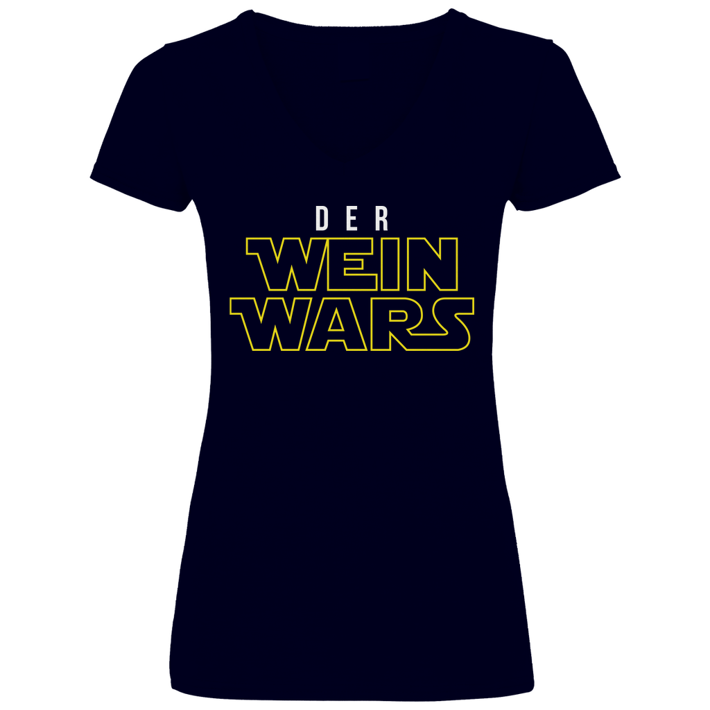 Der Wein Wars Star Wars - V-Neck Damenshirt Deep Navy