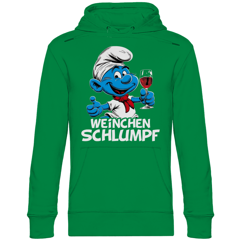 Weinchen Schlumpf Grafik - Unisex Hoodie Kelly Green