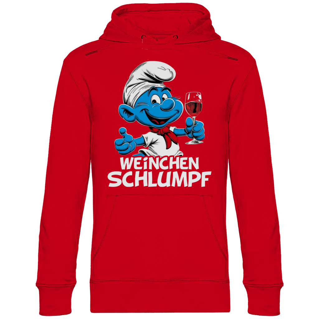 Weinchen Schlumpf Grafik - Unisex Hoodie Red