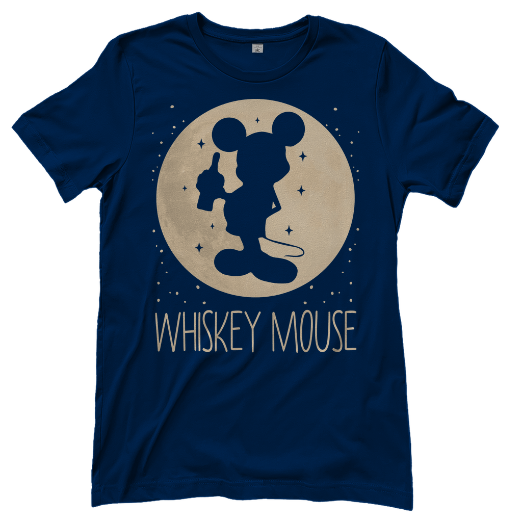 Mond Prinzessin - Whiskey Mouse - Damenshirt Navy