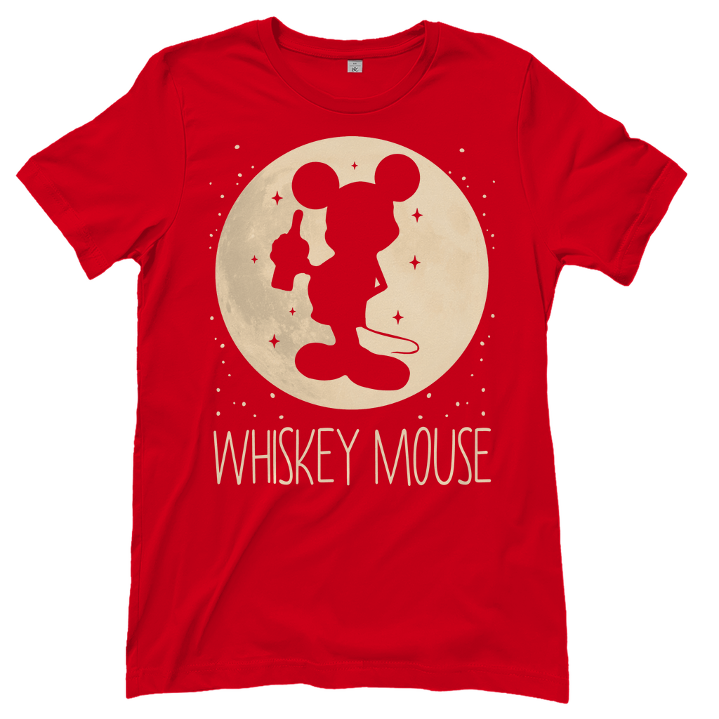 Mond Prinzessin - Whiskey Mouse - Damenshirt Red