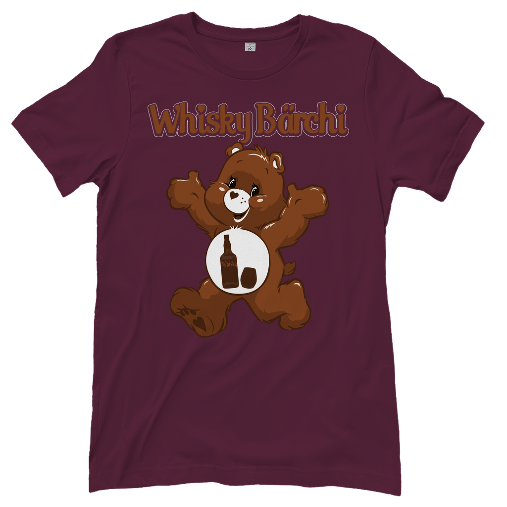 Whisky Bärchi - Glücksbärchi - Damenshirt Burgundy