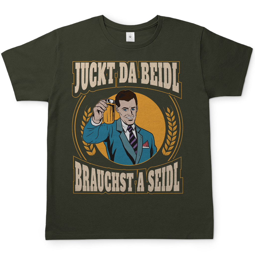 Juckt da Beidl brauchst a Seidl - Herren Shirt Urban Khaki