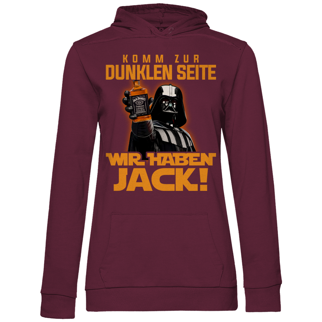 Komm zur dunklen Seite wir haben Jack Darth Vader - Damen Hoodie Wine