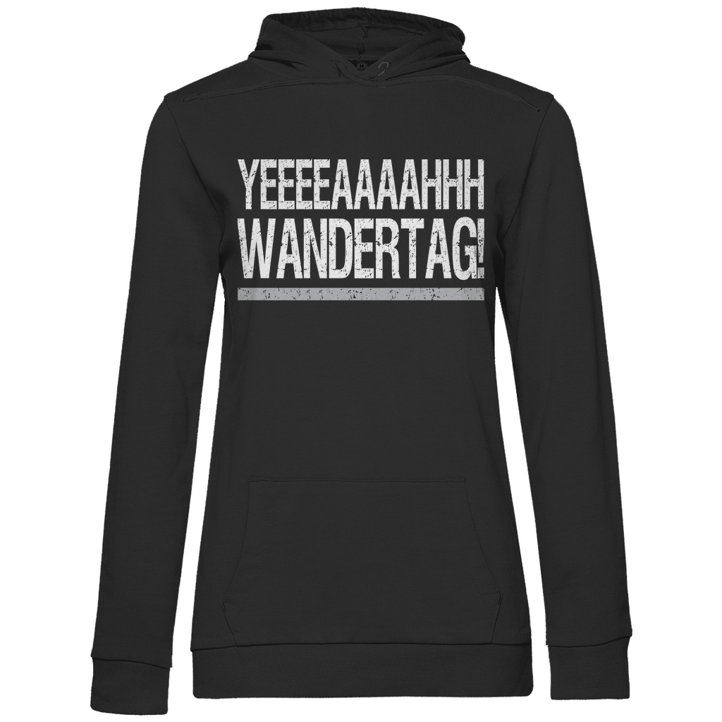YEEEAH Wandertag! - Damen Hoodie Black