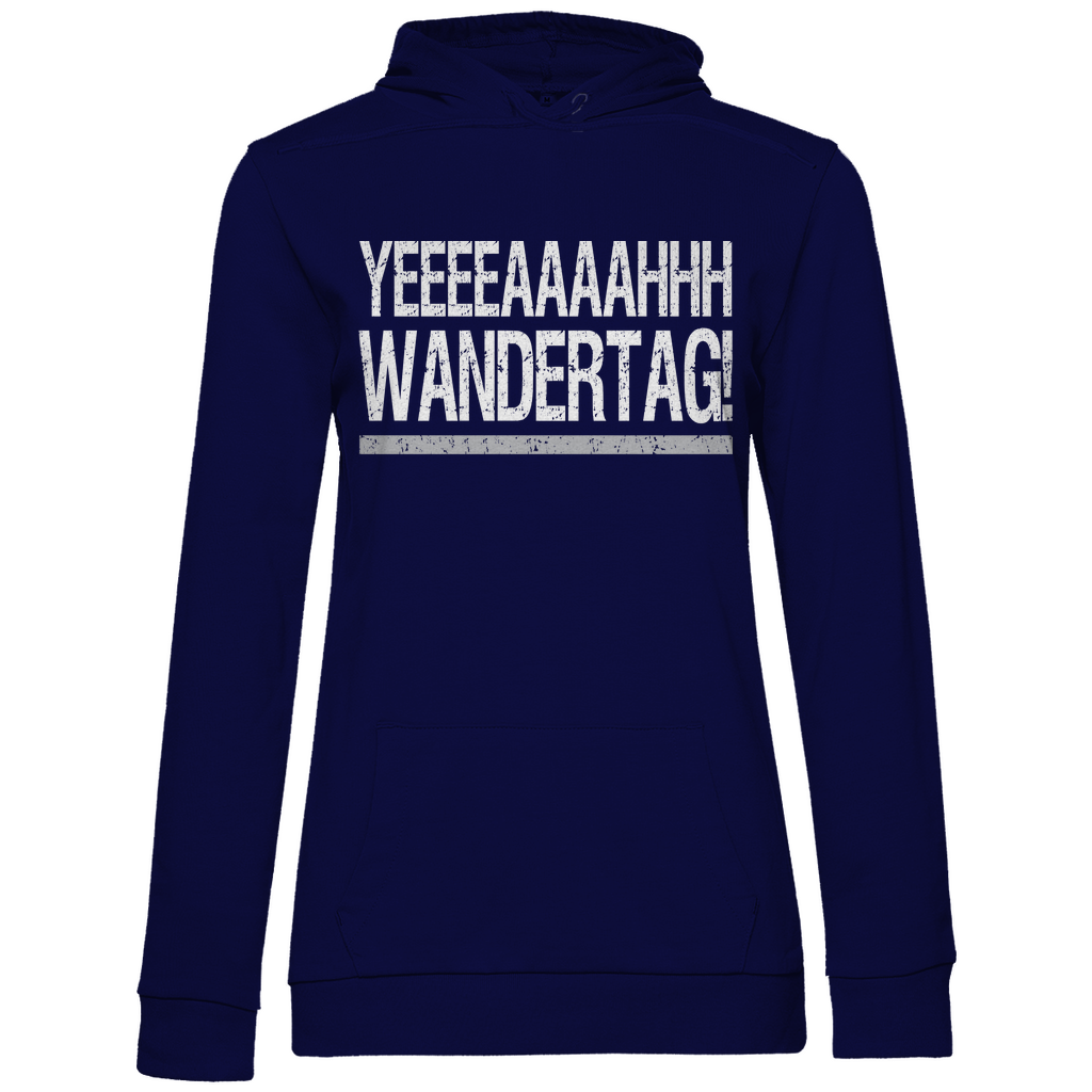 YEEEAH Wandertag! - Damen Hoodie Navy Blue