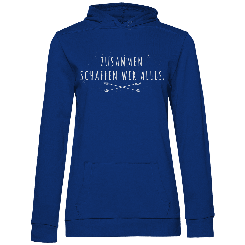 Zusammen schaffen wir alles - Damen Hoodie Royal