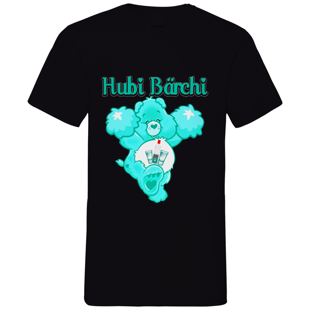 Hubi Bärchi - Glücksbärchi - Herren V-Neck Shirt Black