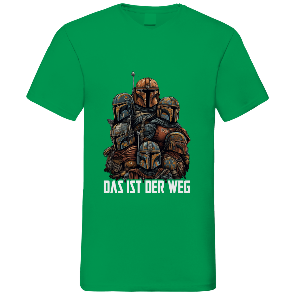 Das ist der Weg - Mandalorianer Gruppe - Herren V-Neck Shirt Kelly Green