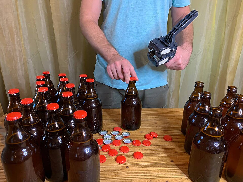 Abgefüllte Bierflaschen