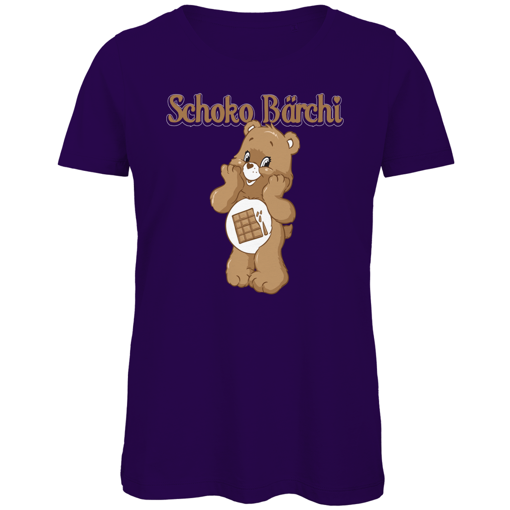 Schoko Bärchi - Glücksbärchi - Damen Premium Bio T-Shirt Urban Purple