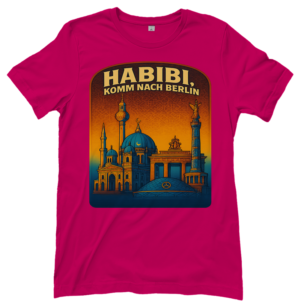 Habibi komm nach Berlin - Damen T-Shirt Sorbet