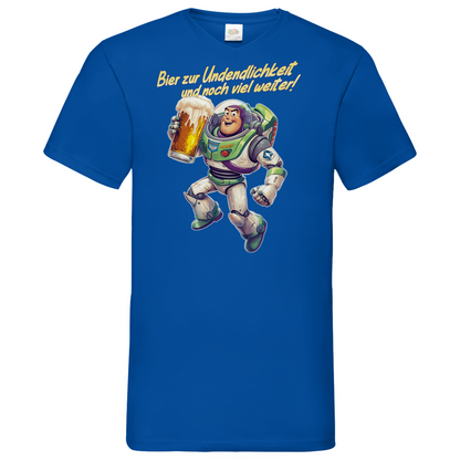 Bier zur Unendlichkeit und noch viel weiter - Buzz Lightyear Toy Story - Herren V-Neck Shirt