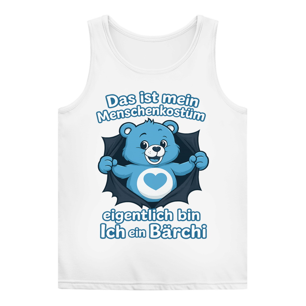 Damen Basic Tank Top Menschenkostüm eigentlich bin ich ein Bärchi White