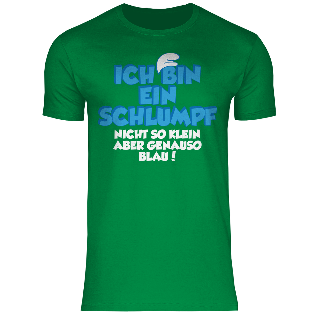 Ich bin ein Schlumpf nicht so klein aber genauso blau - Herren Shirt