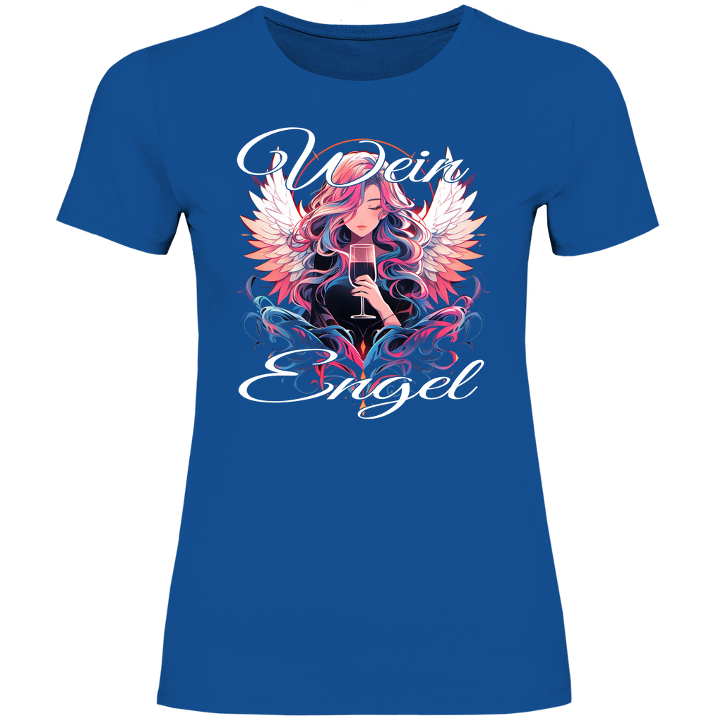 Wein Engel - Damenshirt Royal Blue