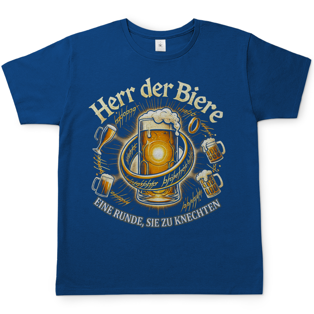Herr der Biere eine Runde, sie zu knechten - Herren Shirt Royal Blue