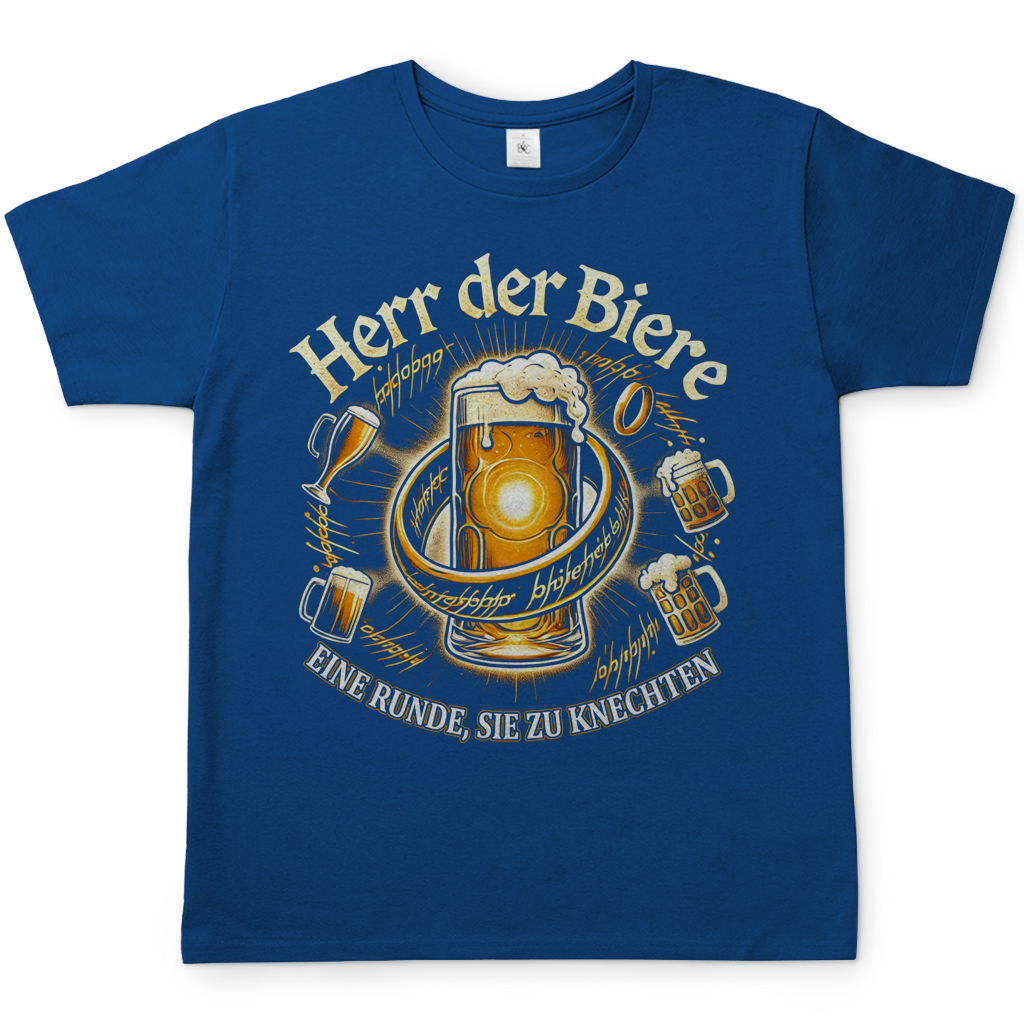 Herr der Biere eine Runde, sie zu knechten - Herren Shirt