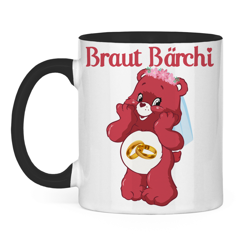 Braut Bärchi - Glücksbärchi - Tasse zweifarbig