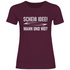 Scheiß Idee! Wann und wo? - Damenshirt Burgundy