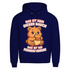 Herren Premium Bio Hoodie Das Ist Kein Dicker Bauch Das Ist Ein Feinkost Gewölbe Teddybär Navy Blue