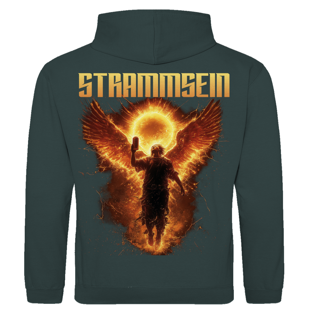 Strammsein Du Ich Wir Bier - Herren Hoodie Charcoal (Heather)