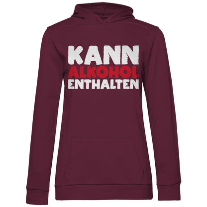 Kann Alkohol enthalten - Damen Hoodie