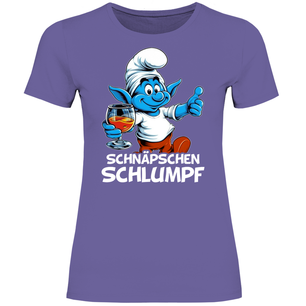 Schnäpschen Schlumpf Grafik - Damenshirt