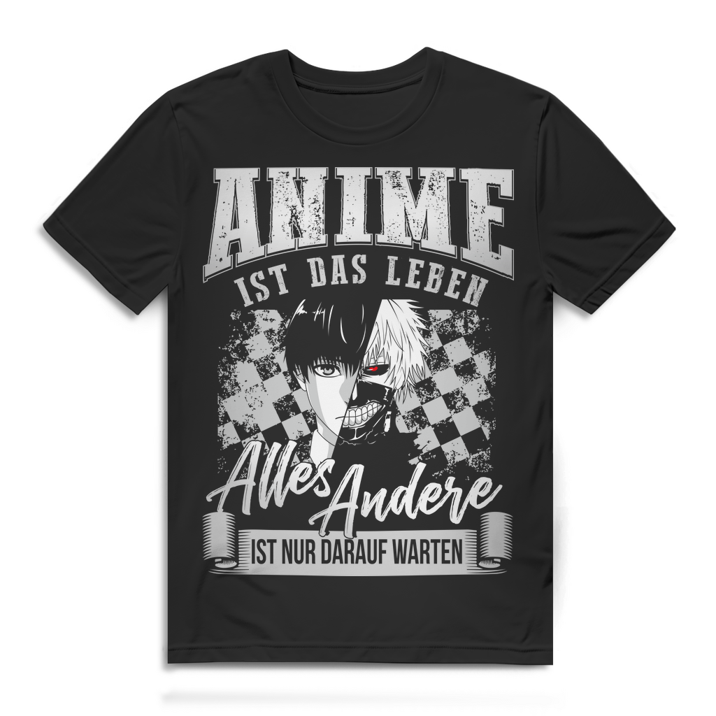 Tokyo Ghoul Anime Shirt Herren – Alles andere ist warten Kaneki Ken Fan T-Shirt Black