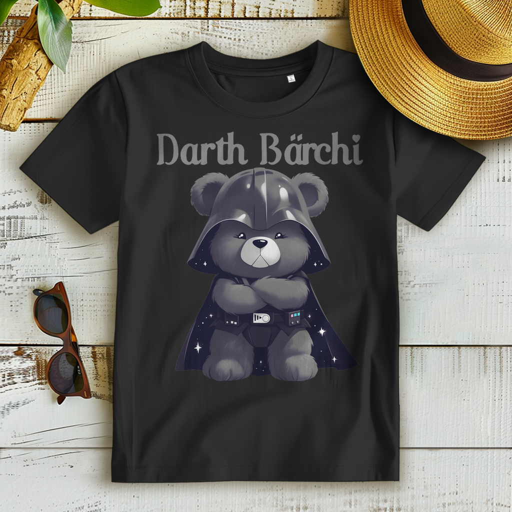 Darth Vader Bärchi Glücksbärchi - Damen Premium Bio T-Shirt Schwarz Black