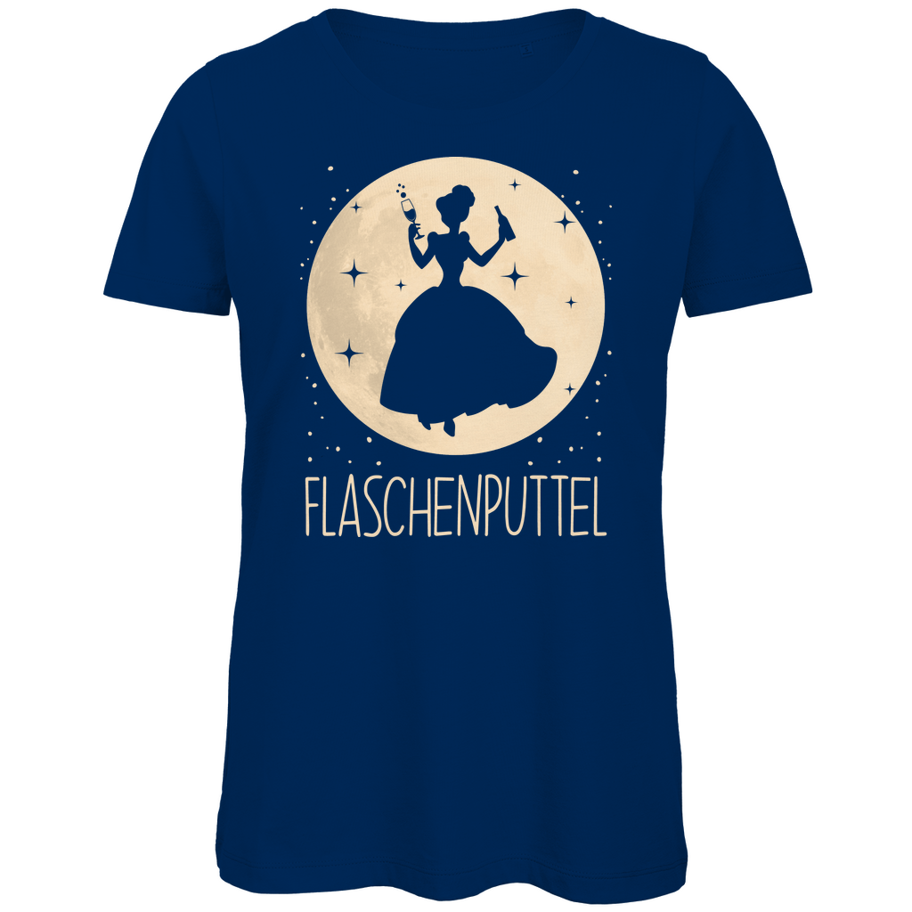 Mond Prinzessin - Flaschenputtel - Damen Premium Bio T-Shirt Navy