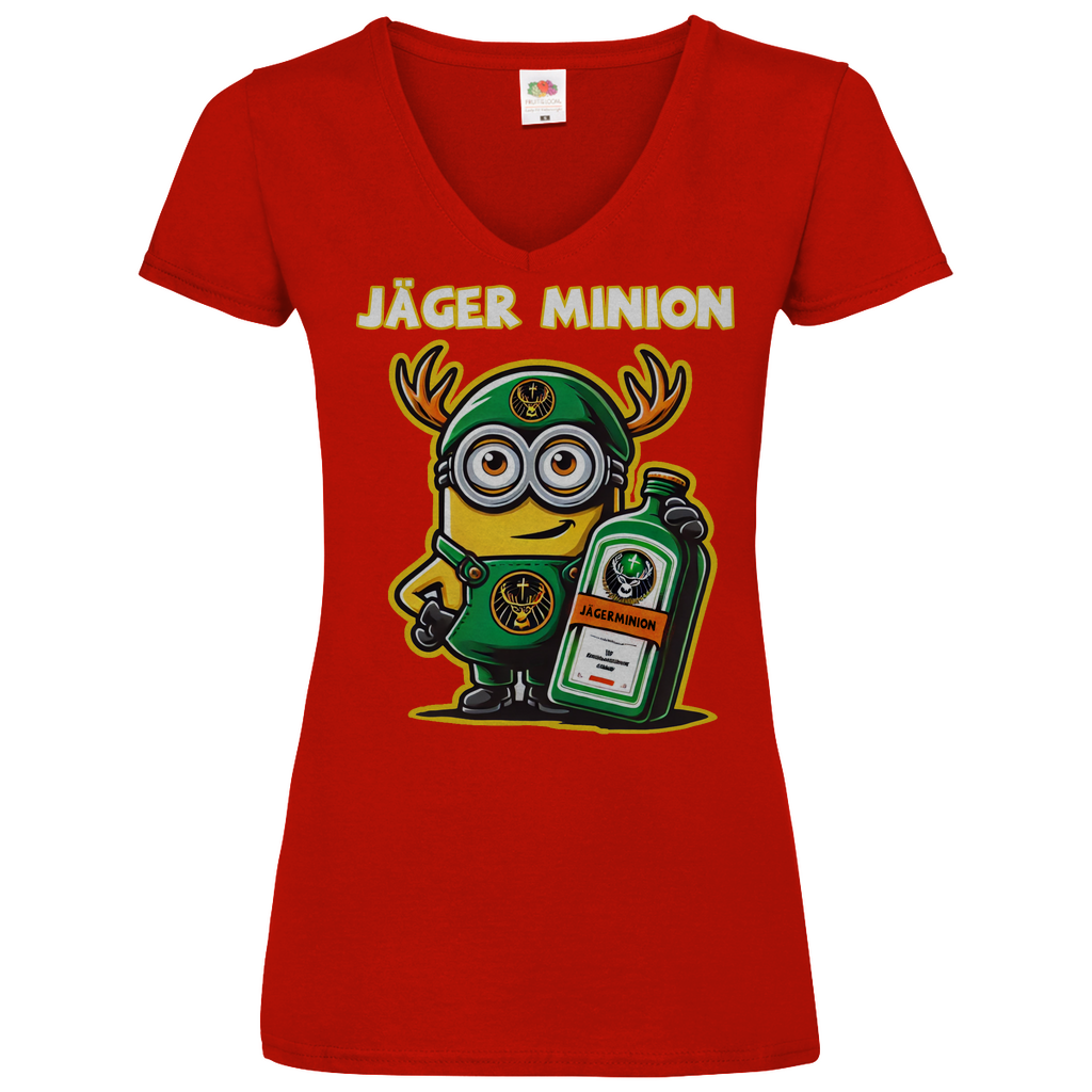 Jäger Minion - V-Neck Damenshirt