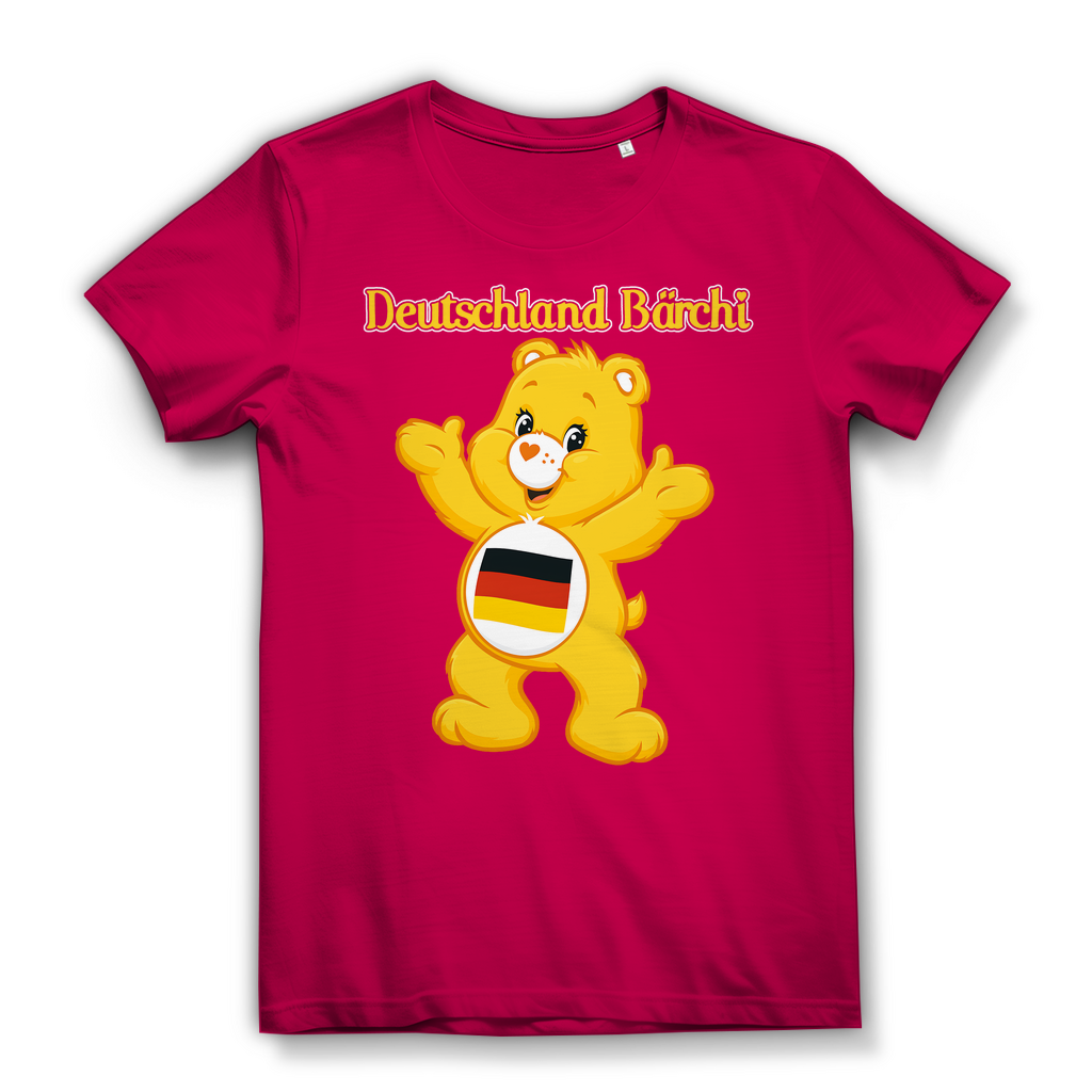Deutschland Bärchi - Glücksbärchi - Damen Premium Bio T-Shirt Fuchsia