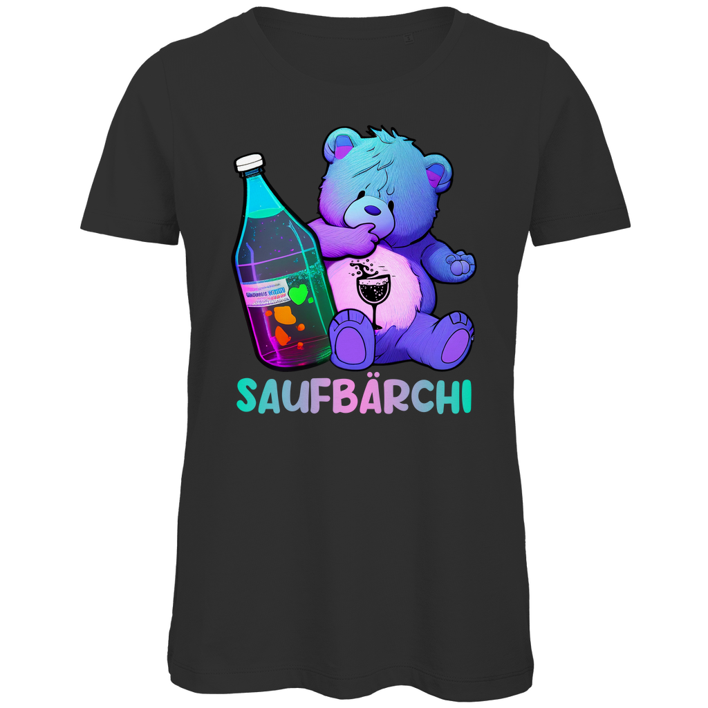 Saufbärchi - Glücksbärchi - Damen Premium Bio T-Shirt